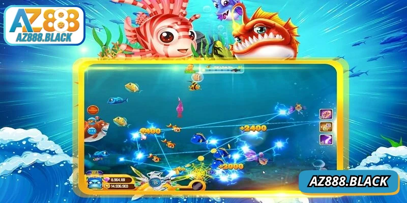 Sảnh mini game là điểm nhấn độc đáo trong trò chơi săn cá thần tài