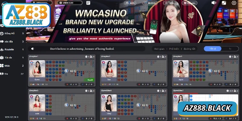 Những đối tác uy tín nhất tại sảnh cược Casino AZ888